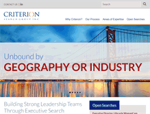 Tablet Screenshot of criterionsg.com